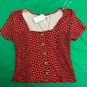 Women’s Floral Short Sleeve Summer Shirt